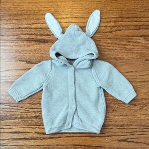 First Impressions Gray Bunny Ear Hoodie Jacket